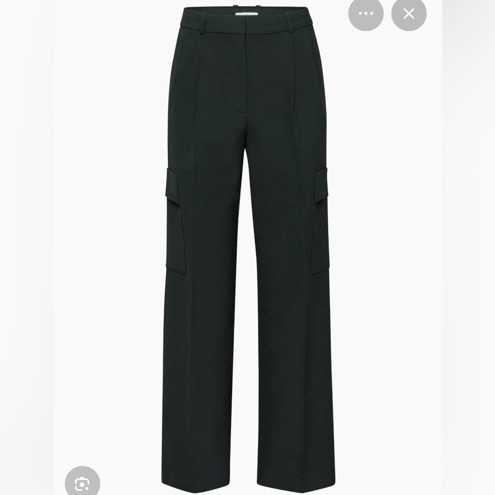 Aritzia Black Wide-Leg Cargo Pants